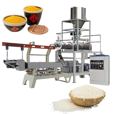 دستگاه برنج مصنوعی 304 فولاد ضد زنگ اکسترودر 1000 کیلوگرم در ساعت