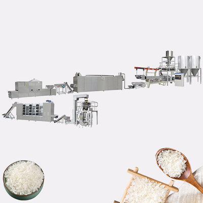 اکسترودر چند منظوره دو پیچی خط پردازش برنج مصنوعی 60 کیلوواتی