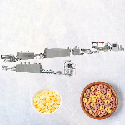 38CrMoAL Screw Corn Flakes Snack Food خط تولید 25000x1500x2200mm